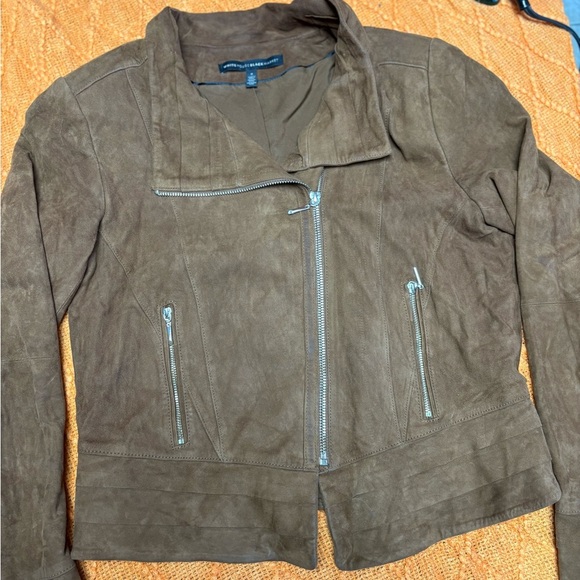 Brown Suede Women's Jacket - Picture 4 of 7